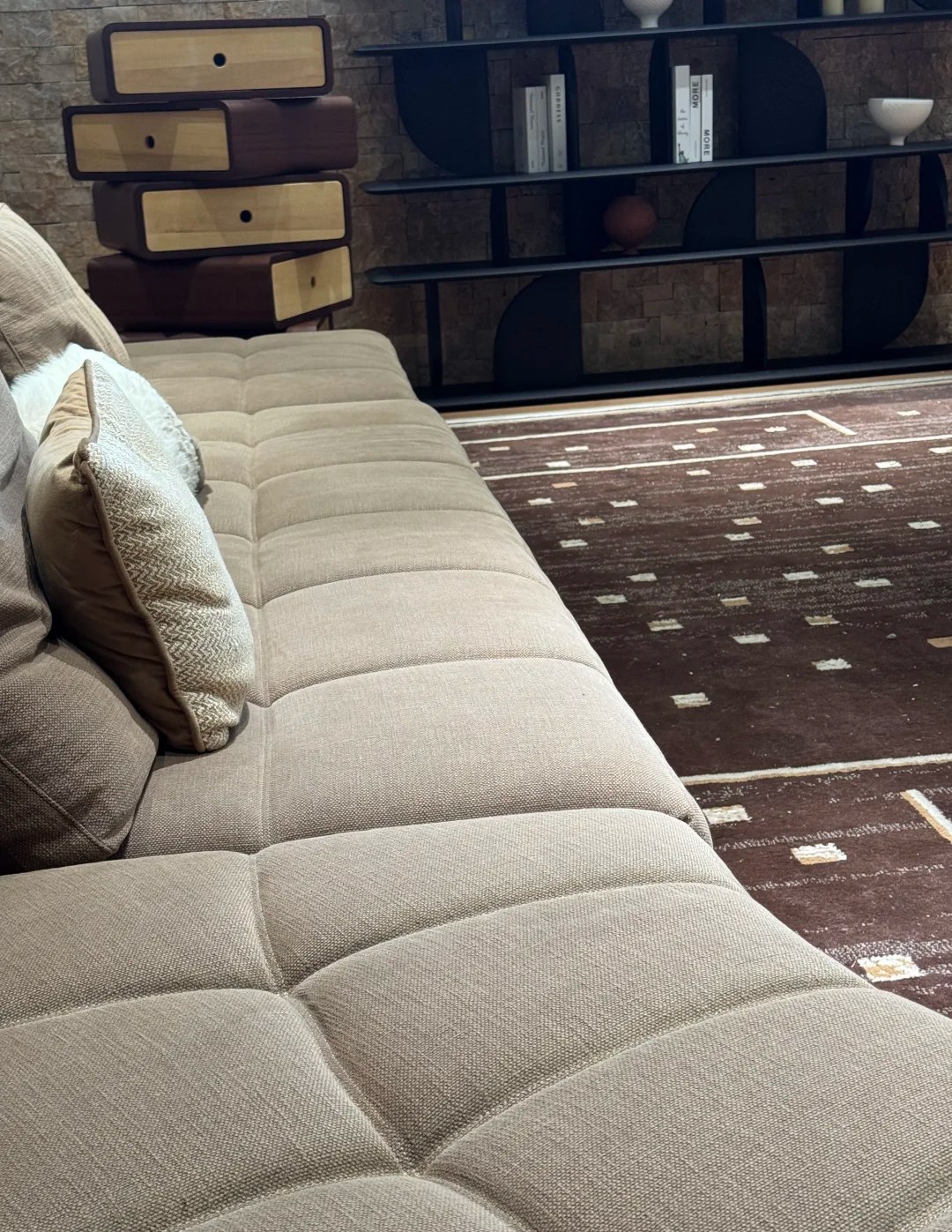 Modular sofa detail