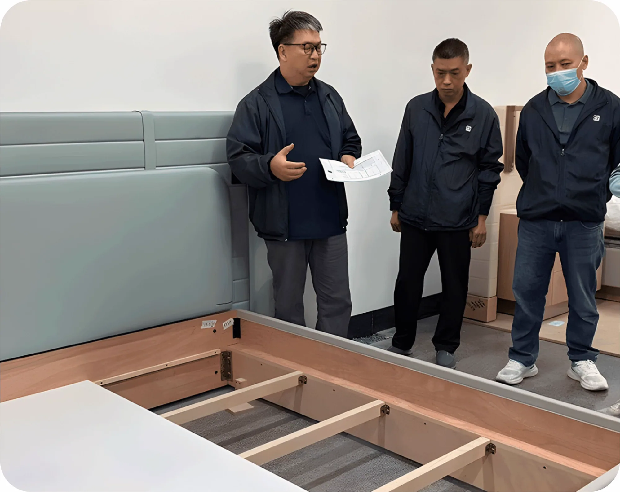 Frame inspection against drawings