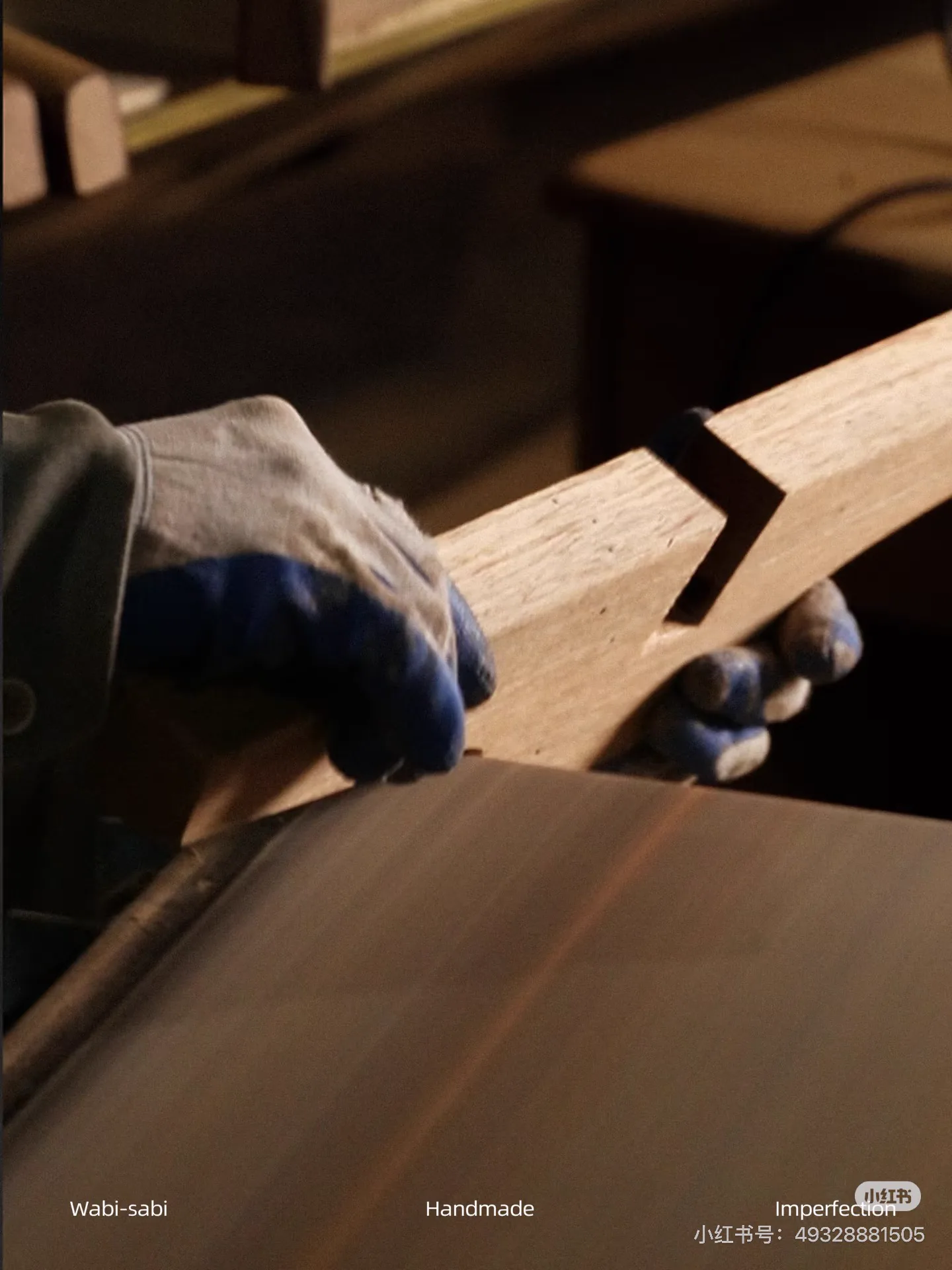 Joinery being hand-fitted