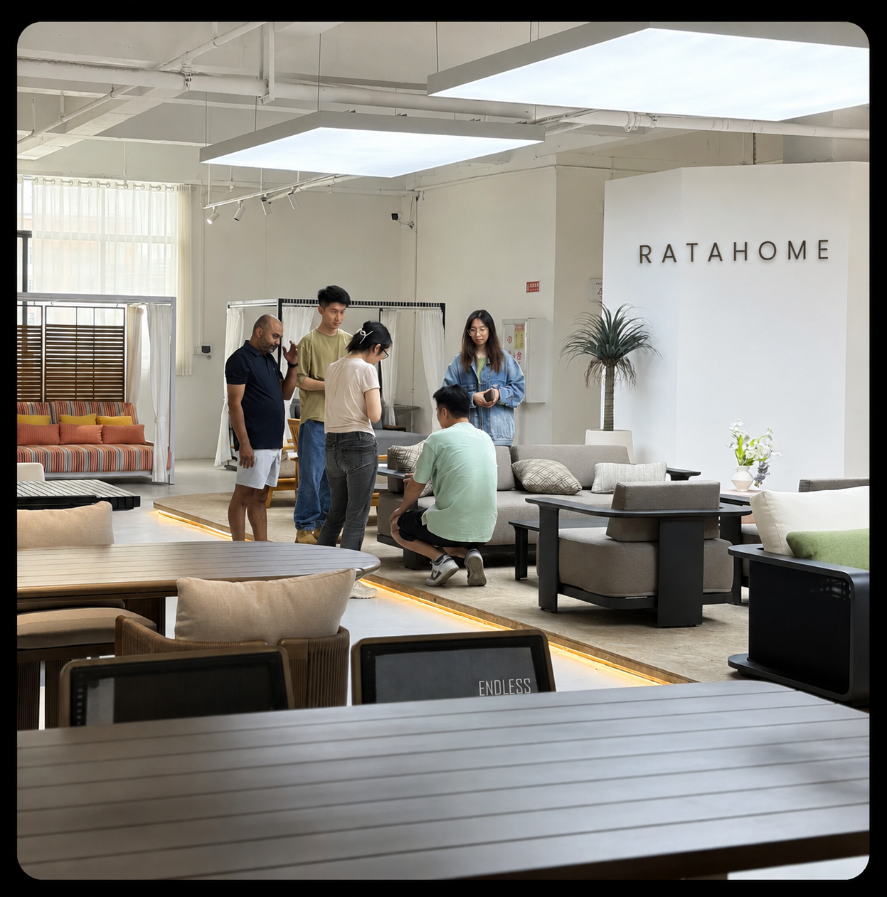 Furniture showroom display