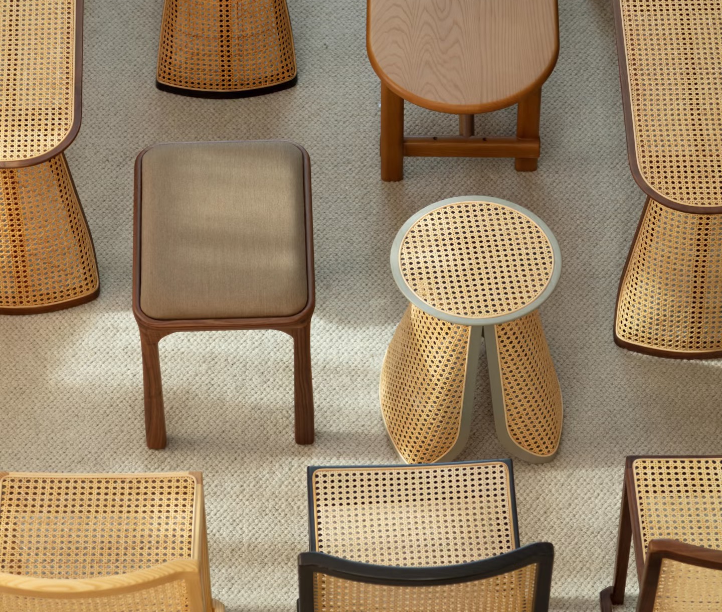 Coordinated rattan and timber furniture collection for a hospitality property