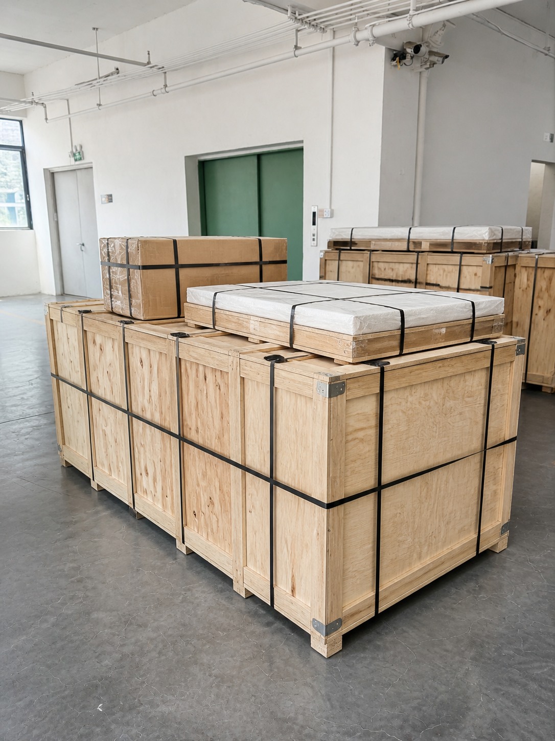 Furniture prepared for export packing