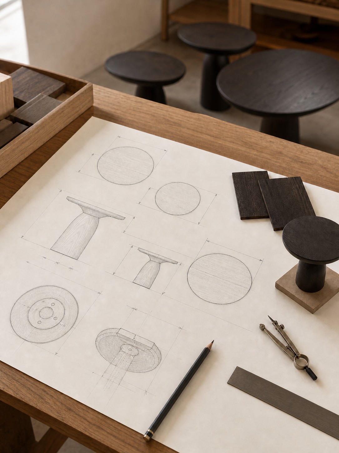 Drawing and sampling process
