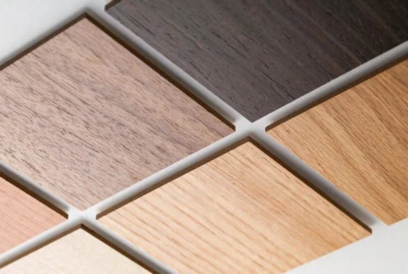 Textured melamine board samples
