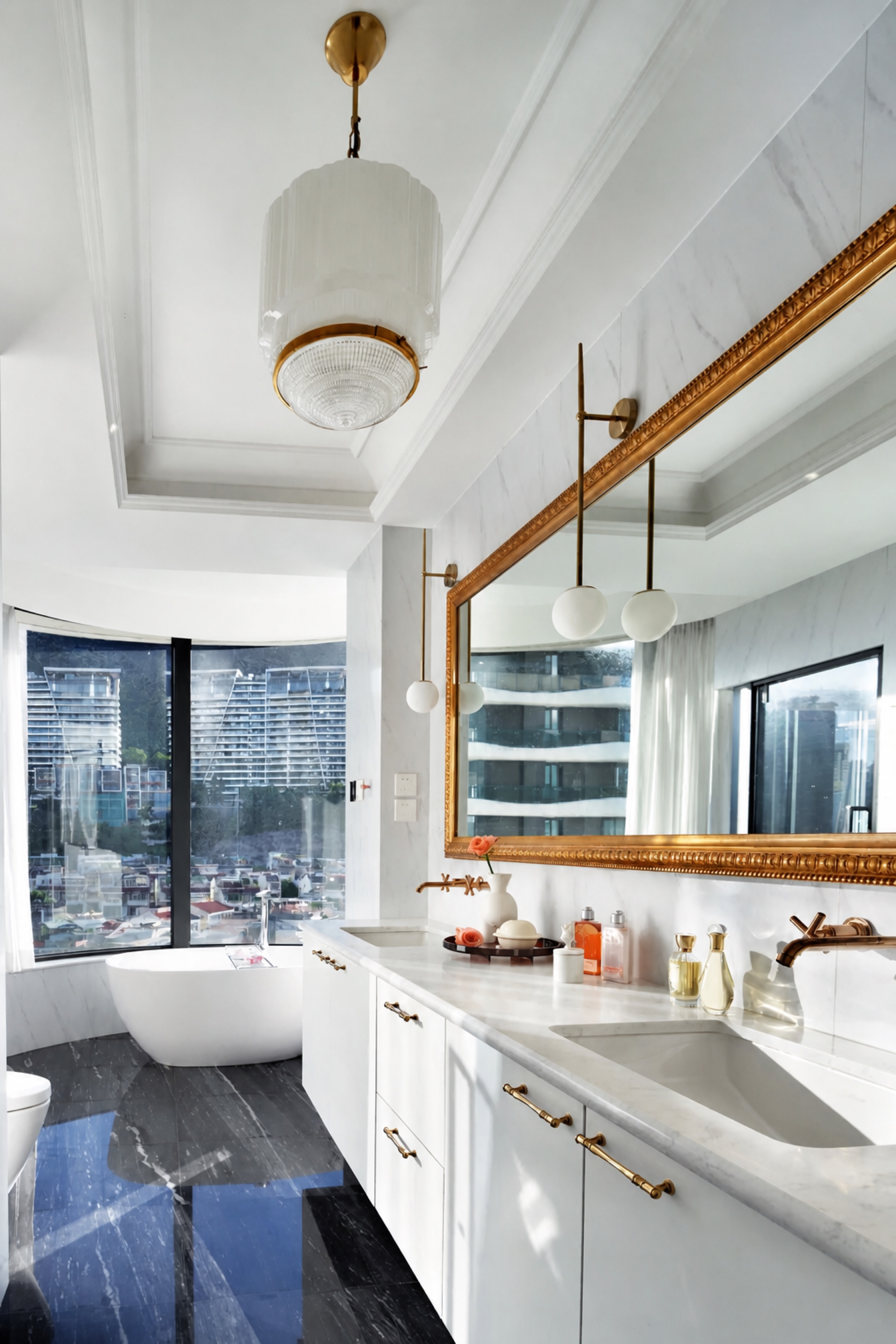 Interior design details showing natural materials and elegant textures