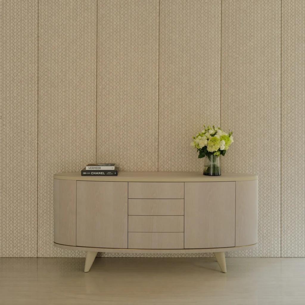 Alison Entryway Cabinet in beech — front view