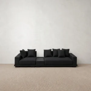Arpege Sofa in solid oak — front view