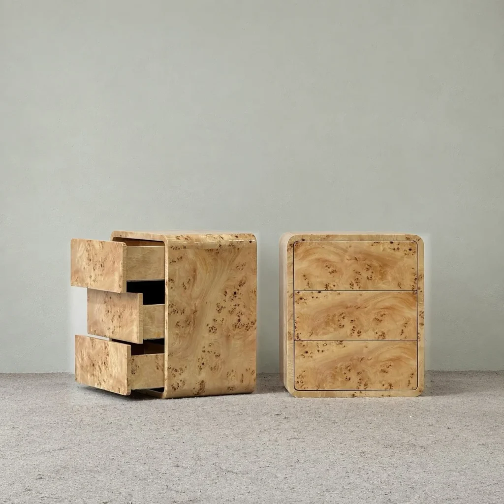 Art Burl Veneer in wood veneer — front view