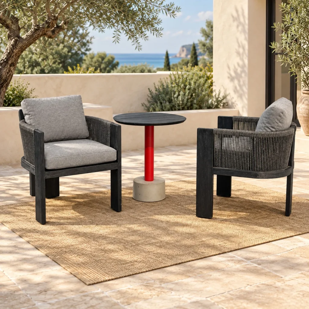 Balcony Relaxed Corner Chair — front view