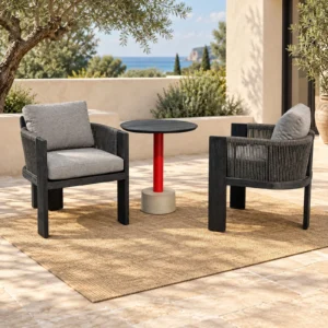 Balcony Relaxed Corner Chair — front view