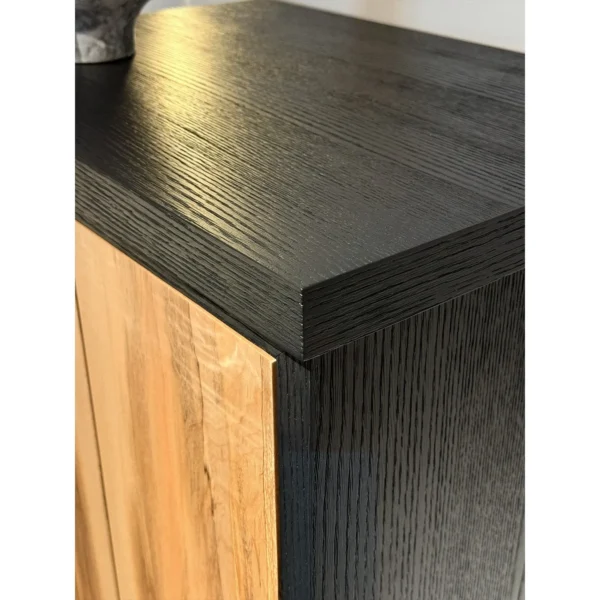 Two-Tone Tall Cabinet in black — in a room setting