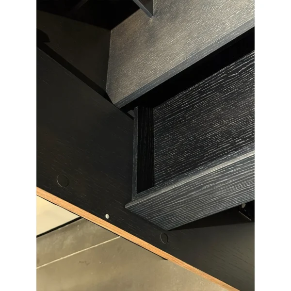 Two-Tone Tall Cabinet in black — in a room setting