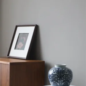 Hand-Painted Blue and White Ethnic Pattern Apple Jar, Medium in blue — in a room setting