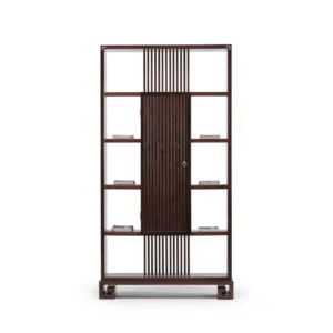 Walnut Display Shelf in walnut — front view