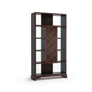 Walnut Display Shelf in walnut — front view
