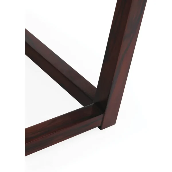 Walnut Horseshoe-Back Armchair with Woven Seat in walnut — in a room setting