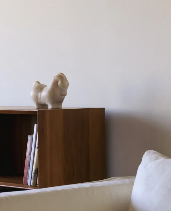 Little Fortune Horse Ornaments in ivory — in a room setting