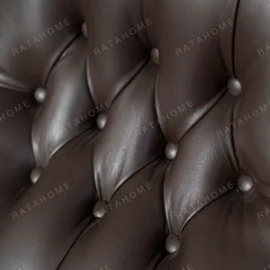Cigar Wingback Armchair in clay — detail