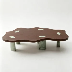 Cloud Walnut Coffee Table in walnut — front view