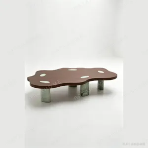 Cloud Walnut Coffee Table in walnut — in a room setting