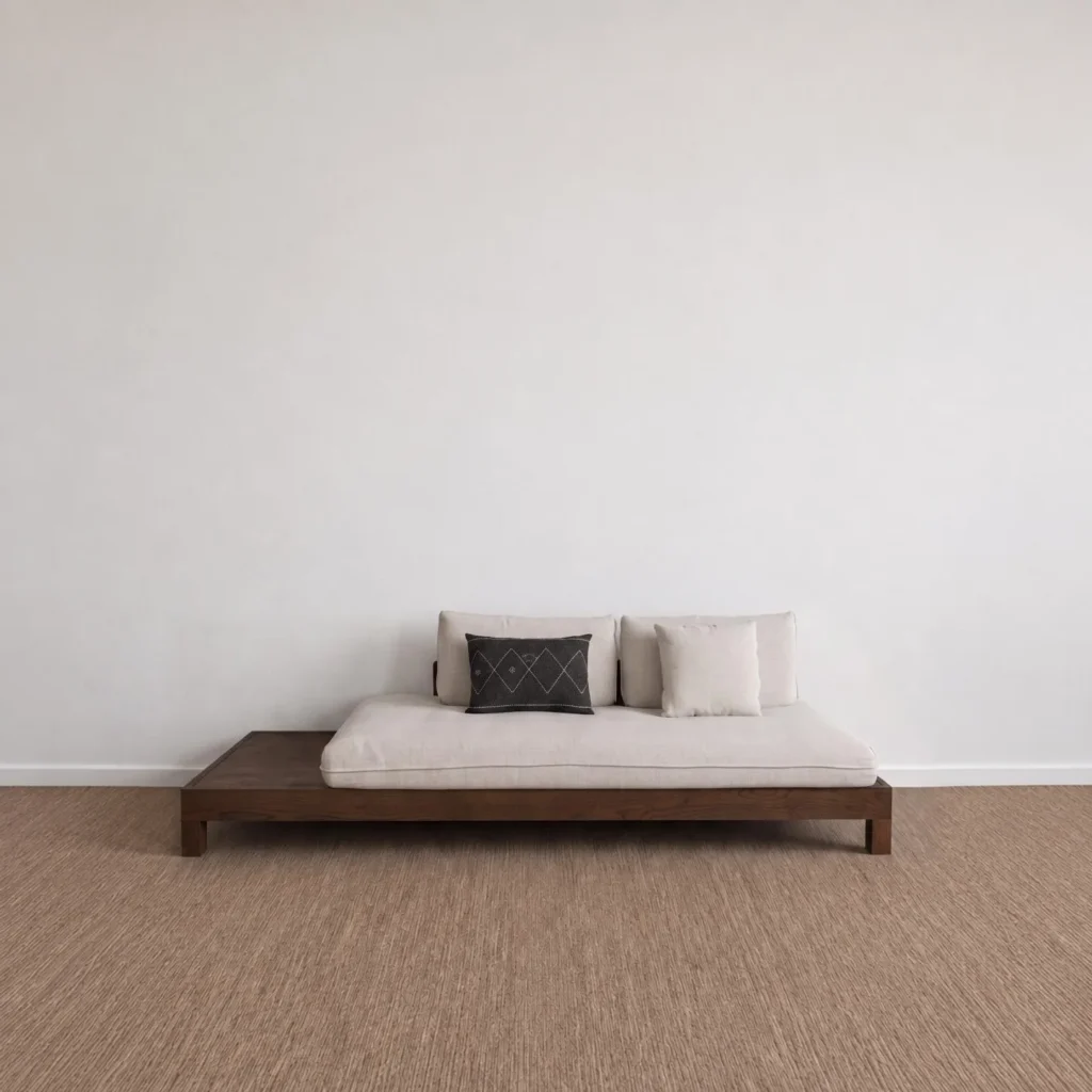 Cloud Floor in solid wood — front view