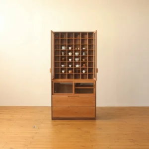 Collector Display Cabinet in walnut — front view