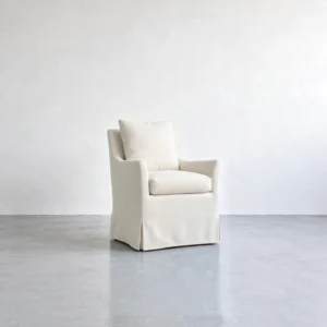 Cotton Linen Cloud Sofa in linen blend — front view