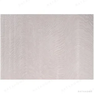Custom Pale Blush Rug with Subtle Wave Texture in rose stone — in a room setting