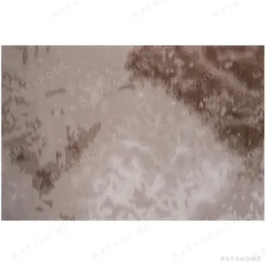 Custom Mist Wash Rug in Taupe and Cream — in a room setting