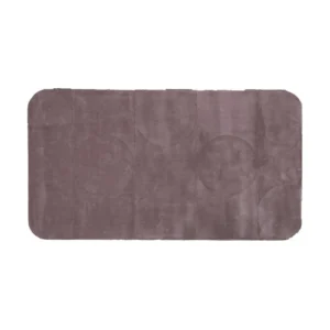 Custom Carved Arc Rug in Mauve-Taupe — front view