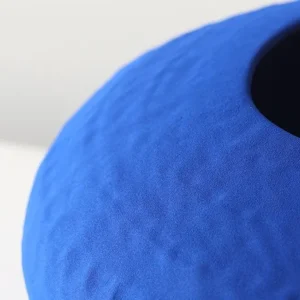 Designer Jingdezhen Klein Blue Mushroom Vase, Large in blue — in a room setting