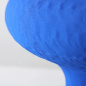 Designer Jingdezhen Klein Blue Mushroom Vase, Large in blue — in a room setting
