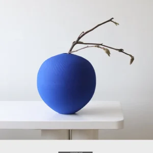 Designer Jingdezhen Klein Blue Mushroom Vase, Large in blue — dimensions