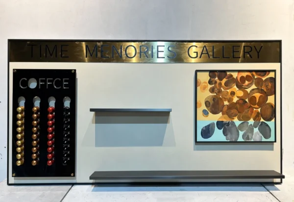 Gallery Shadow Box Wall Art with Framed Collection in black — in a room setting