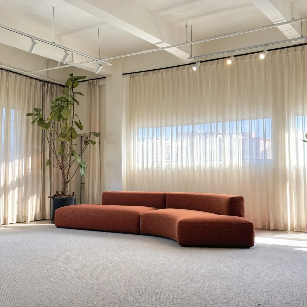 Performance fabric Sofa in performance fabric — front view