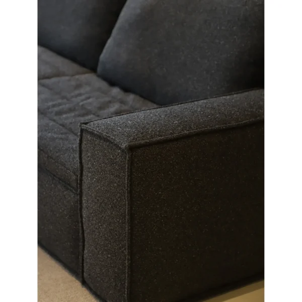 Fangyin Square Three-Seat Sofa in slate — in a room setting