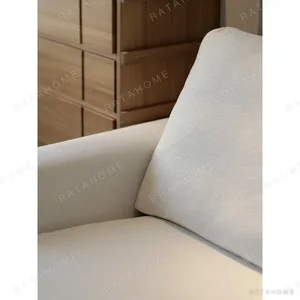 Floating Island Low-Base Sofa in ivory — in a room setting