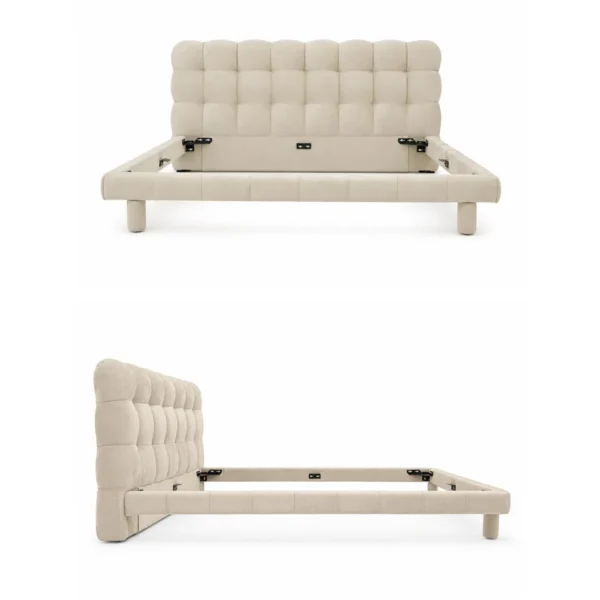 Bubble Bed in Brushed Fabric — in a room setting