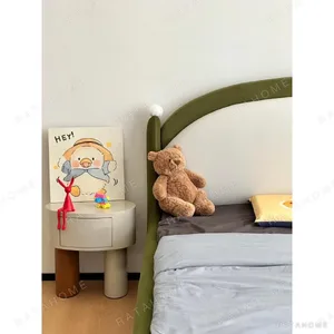 Magic Carpet Kids Bed in olive — in a room setting