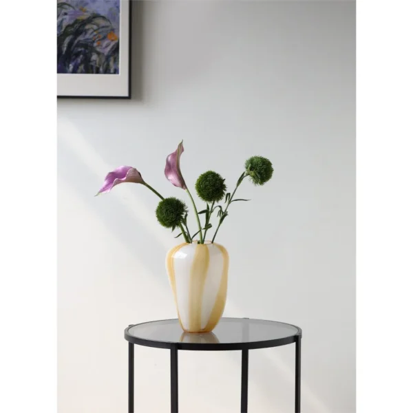 Green Dianthus Artificial Flower Stem, Single or Three in olive — in a room setting