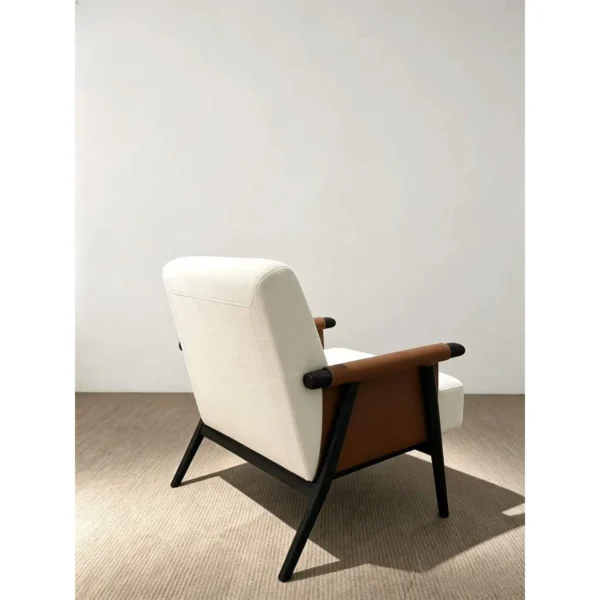Havise Two-Tone Lounge Chair in oatmeal — in a room setting