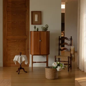 Heart Fluttering Cabinet in solid wood — front view