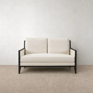 Infante Sofa in solid oak — front view