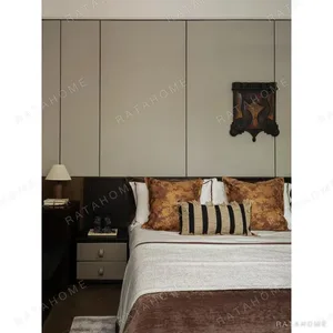 Irregular Shield Frame Wall Art in Dark Wood — in a room setting