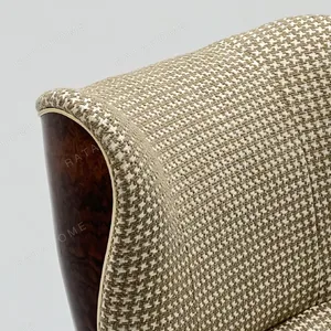 Italian Cigar Lounge Chair in clay — in a room setting