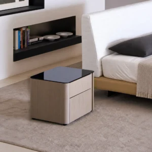 Italian Minimalist in wood veneer — front view