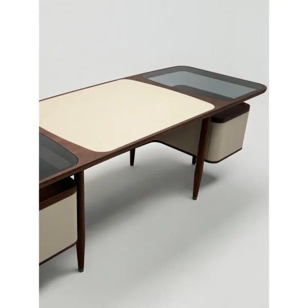 Walnut Executive Desk in walnut — in a room setting