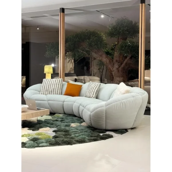 Cloud Petal Modular Sofa in blue — in a room setting
