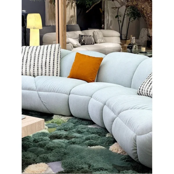 Cloud Petal Modular Sofa in blue — in a room setting