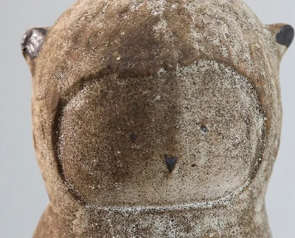Jingdezhen Hand-Made Doll Ceramic Sculpture in clay — in a room setting